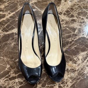 Ivanka Trump Black Peep-Toe Women's Shoes